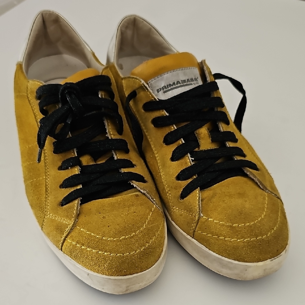 PRIMABASE by DKS‎ Yellow Suede Sneakers Size 39